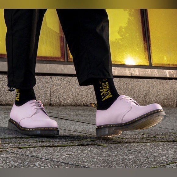 Dr. Martens 1461 Iced Suede Oxford shoes pink ice sole Sz37 US6 - Picture 2 of 12